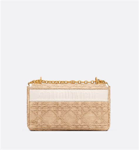 dior pochette raffia|dior caro raffia.